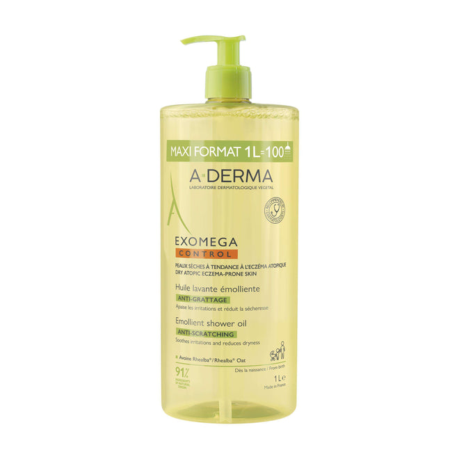 A-Derma Exomega Control Óleo de Duche 1000ml