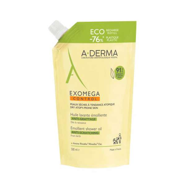 A-Derma Exomega Control Óleo Duche Recarga 500ml