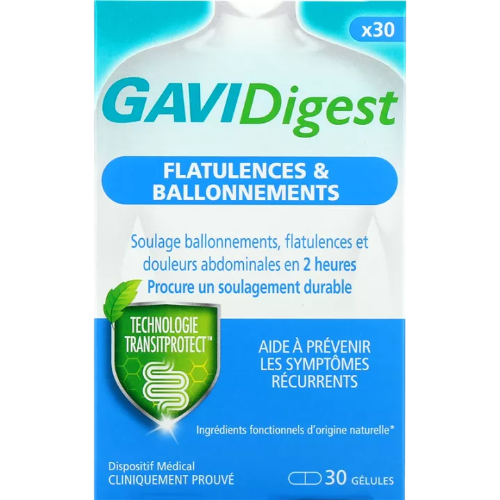 GaviDigest Gases e Inchaço Cápsulas X3