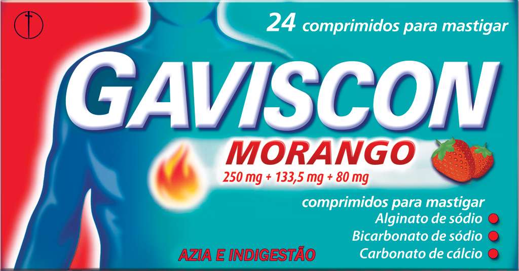 Gaviscon Morango Comprimidos Mastigáveis x24