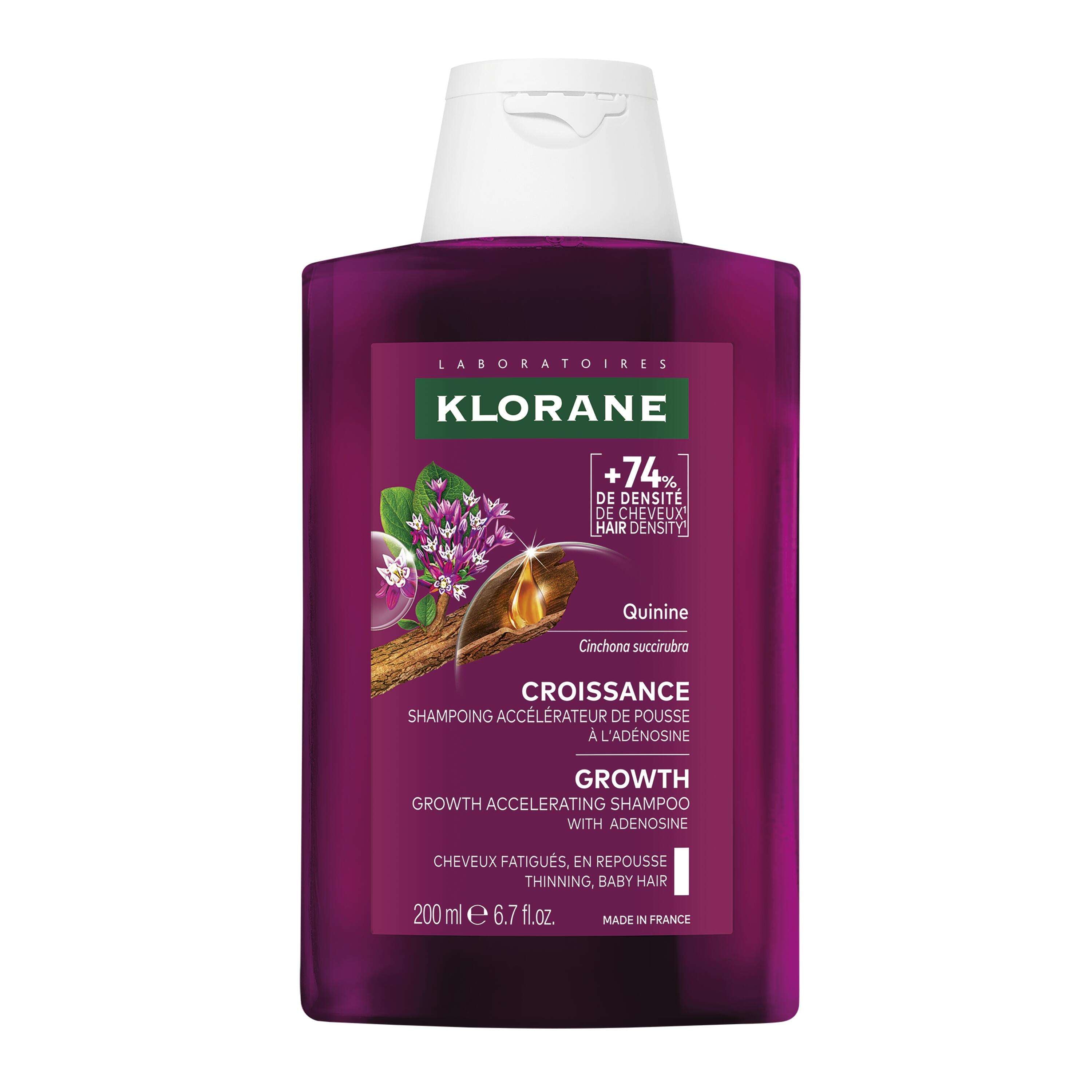 Klorane - CRESCIMENTO Champô Acelerador de Crescimento com adenosina e quinina 200 ml