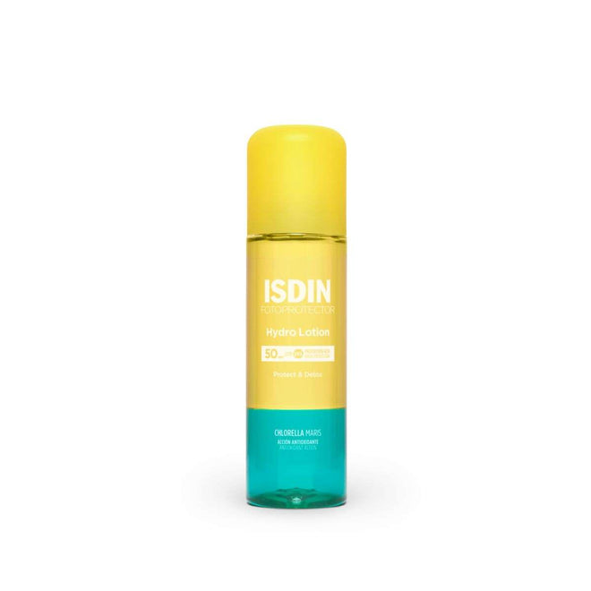 ISDIN Fotoprotetor Hydrolotion SPF50 200ml- Protetor solar bifásico bronzeador