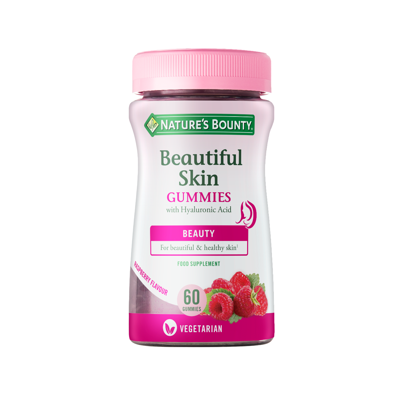 Nature's Bounty Pele Bonita 60 Gomas Framboesa
