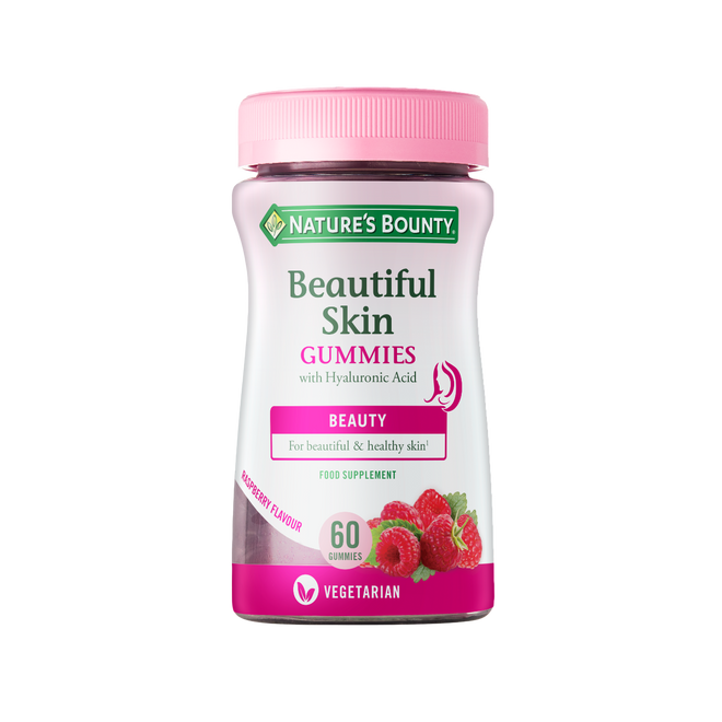 Nature's Bounty Pele Bonita 60 Gomas Framboesa