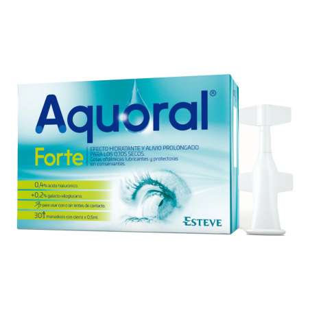 Aquoral Forte Gotas Oftálmicas Lubrificantes 30 Monodoses
