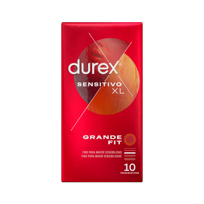 Durex Sensitivo Preservativos XL 10 Unidades