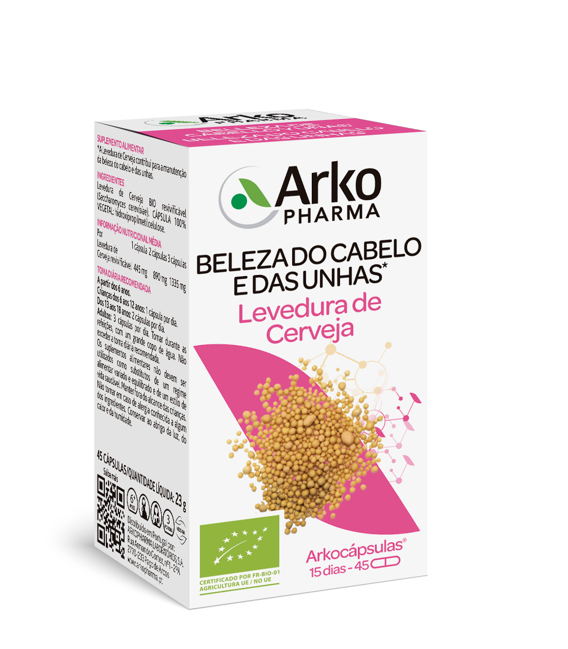 Arkocápsulas Levedura de Cerveja BIO 45 cápsulas