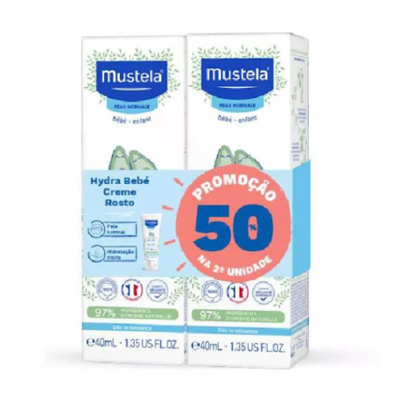 Mustela Bebé Creme Rosto 40ml com desconto na 2ª embalagem