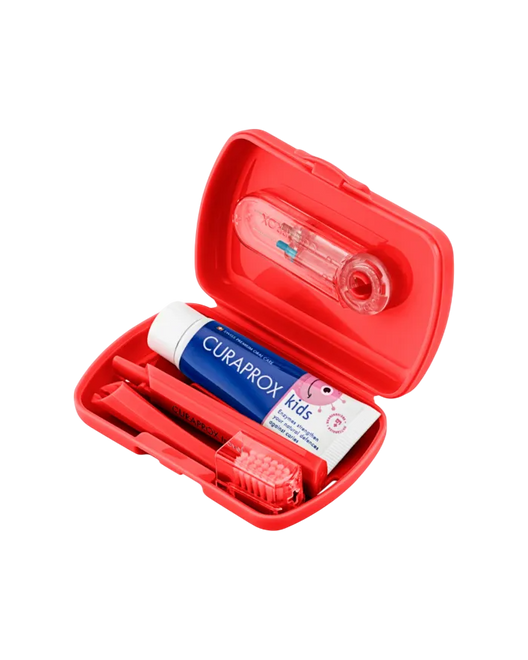 Curaprox Kids Kit Viagem Vermelho