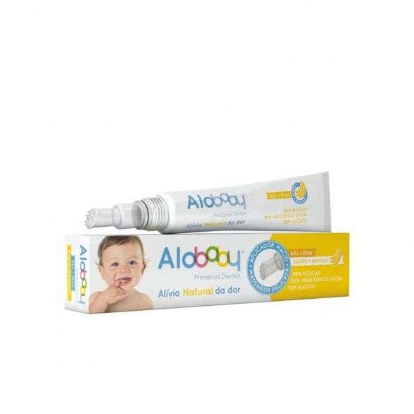 ALOBABY PRIMEIROS DENTES GEL BANANA 10ML