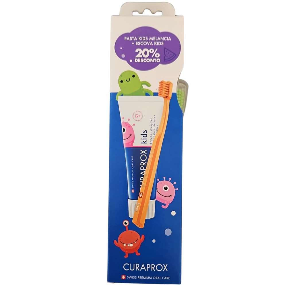 Curaprox Kids Escova + Dentifrico Melância - 60ml - 20%