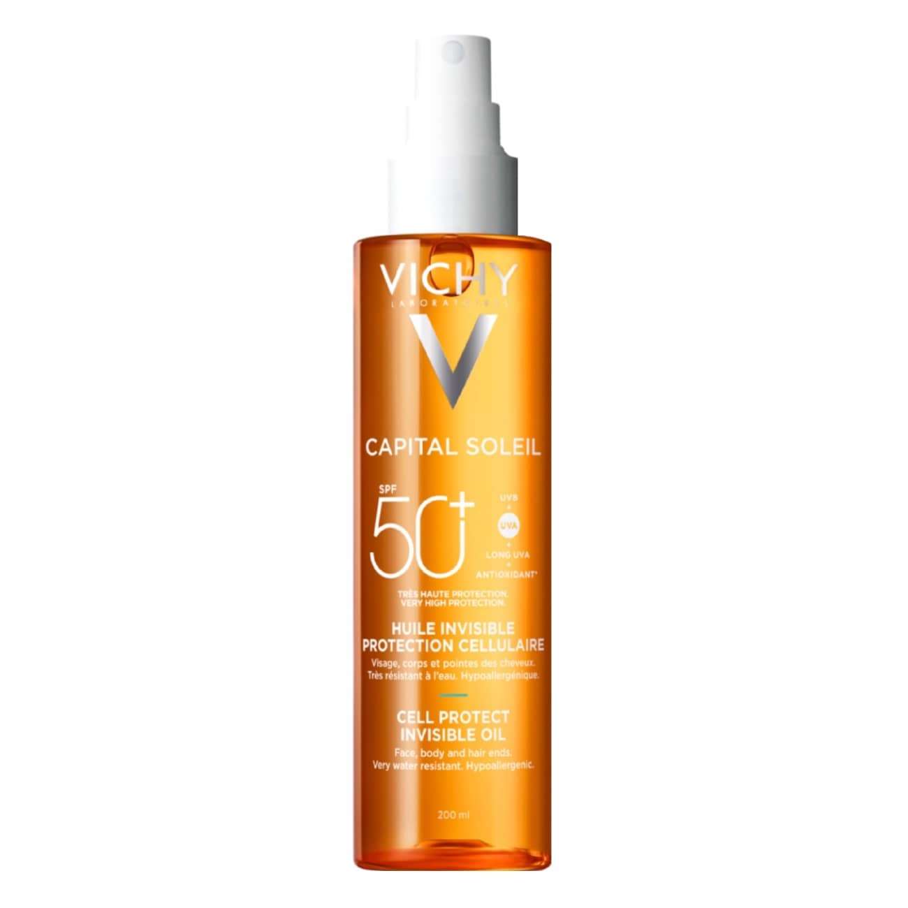 Vichy Capital Soleil Cell Protect Óleo Invisível SPF50+ 200ml