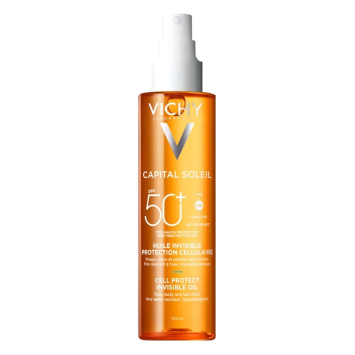 Vichy Capital Soleil Cell Protect Óleo Invisível SPF50+ 200ml