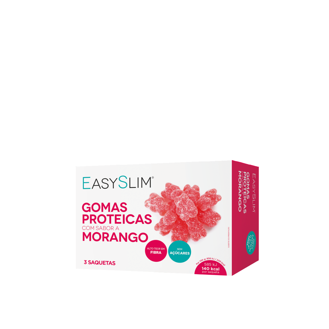 Easyslim Gomas Proteicas Sabor Morango 3x70g