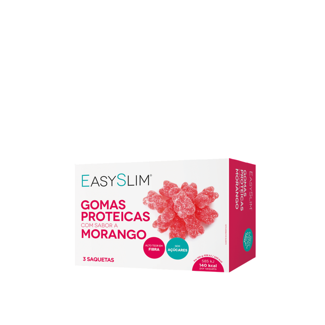 Easyslim Gomas Proteicas Sabor Morango 3x70g