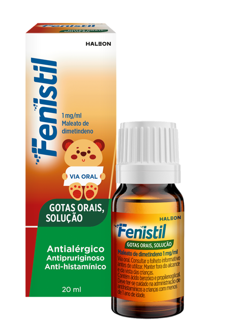 Fenistil, 1 Mg/Ml Solução Oral Gotas - 20ml
