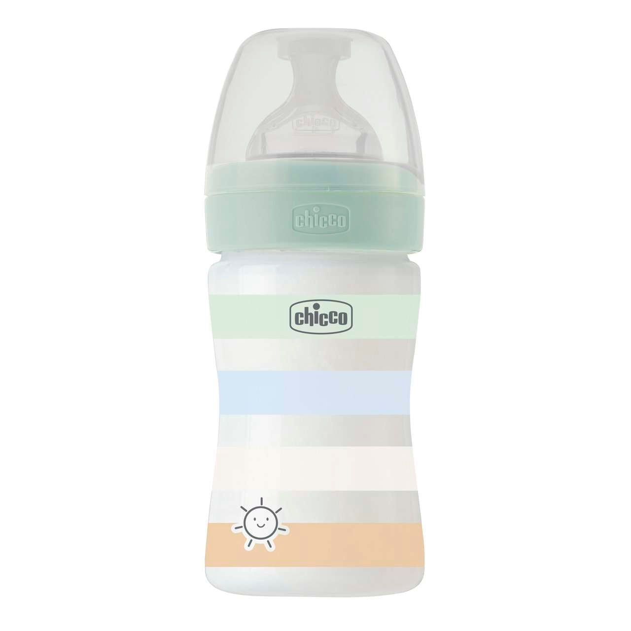 Chicco Biberon Well Being Sistema Anti-Cólicas Verde 150ml 0M+ 