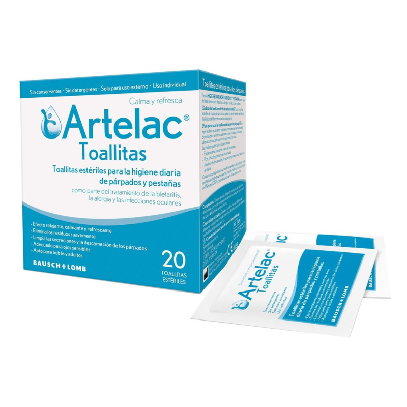 Artelac Toalhitas Limpeza Oftálmica x20