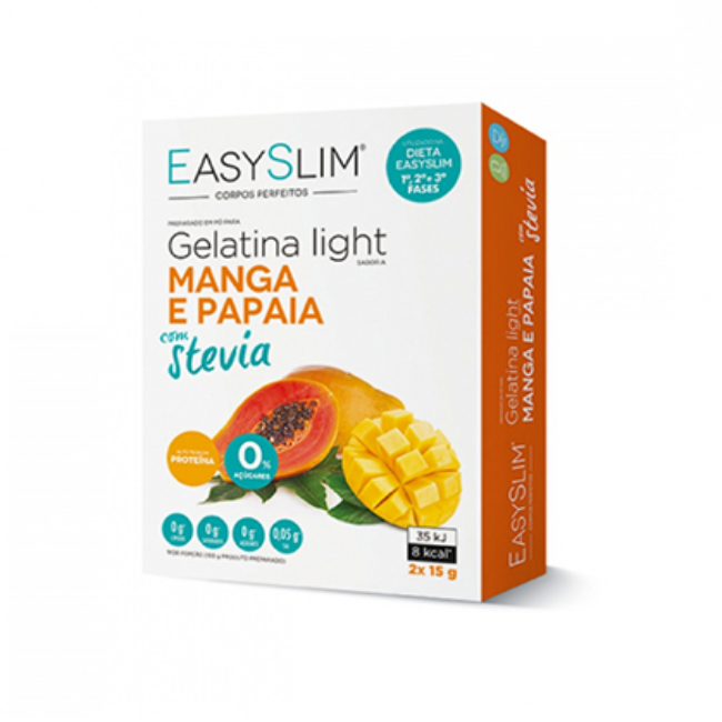 EASYSLIM GELATINA LG MANG/PAPAIA STEV SAQX2 PO SOL ORAL SAQ ASCORBICO (ACIDO) (VITAMINA C)