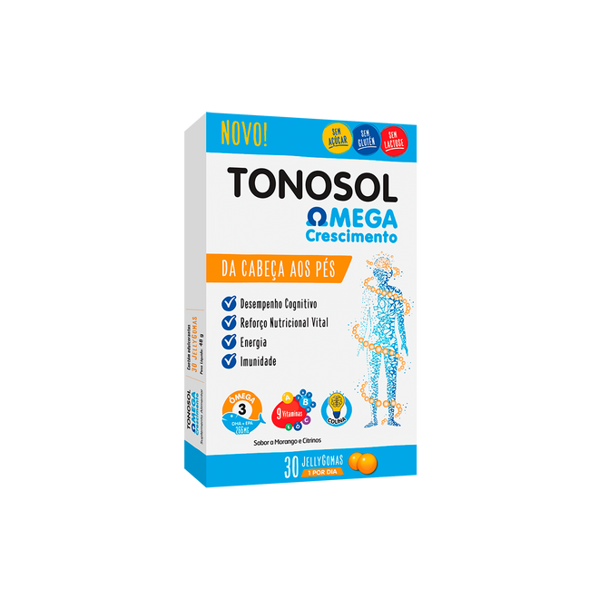 Tonosol Omega Crescimento (X30 Gomas)