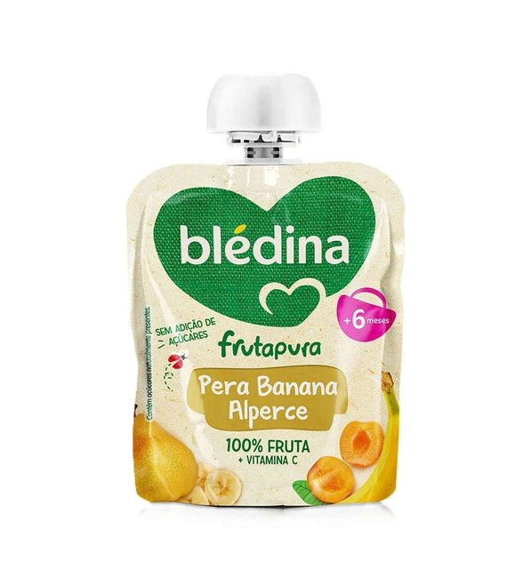 Blédina Frutapura Saqueta Pera Banana Alperce 85g +6M