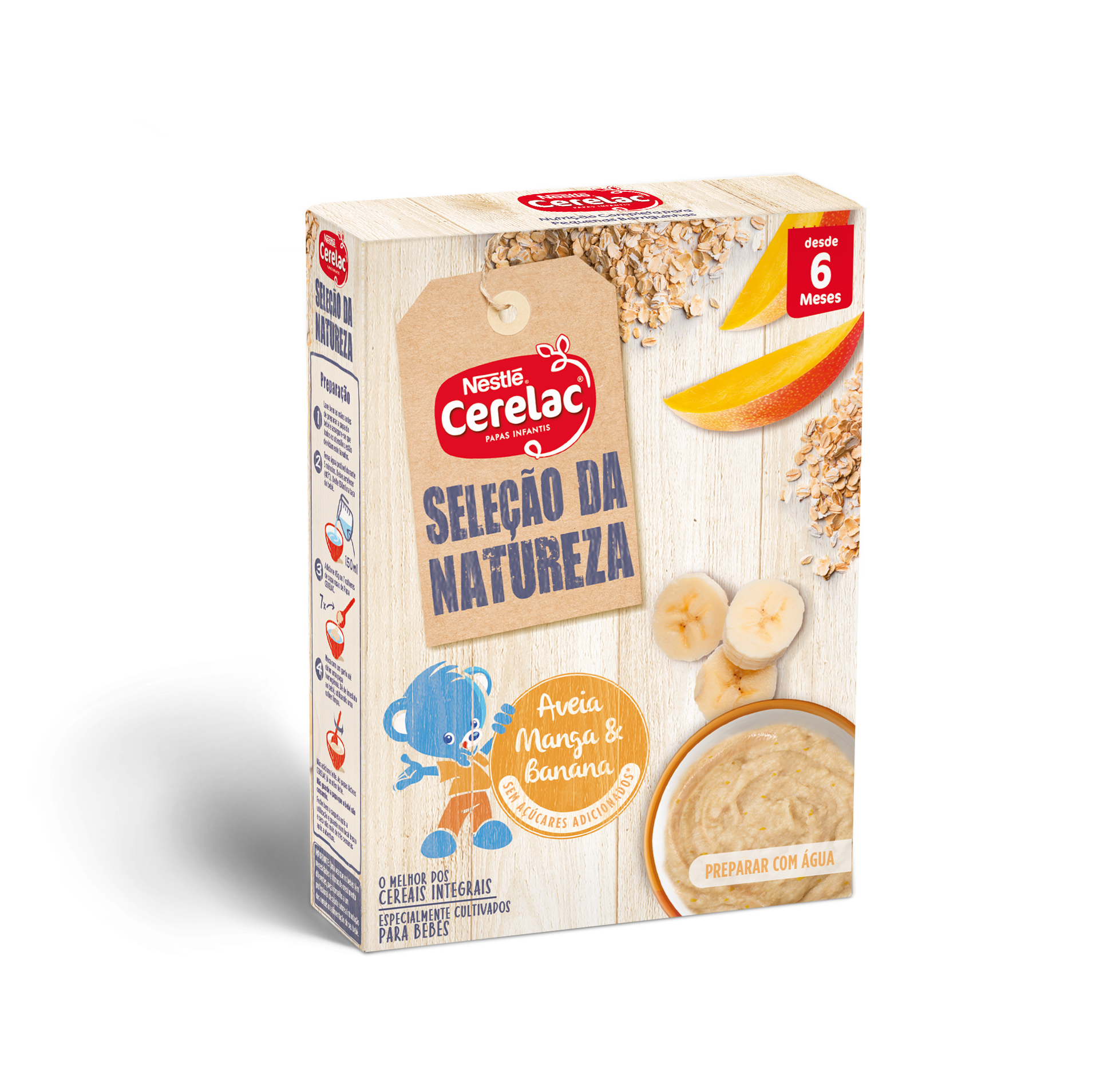 Cerelac Farinha Láctea Aveia Manga Banana 6M+ 240g