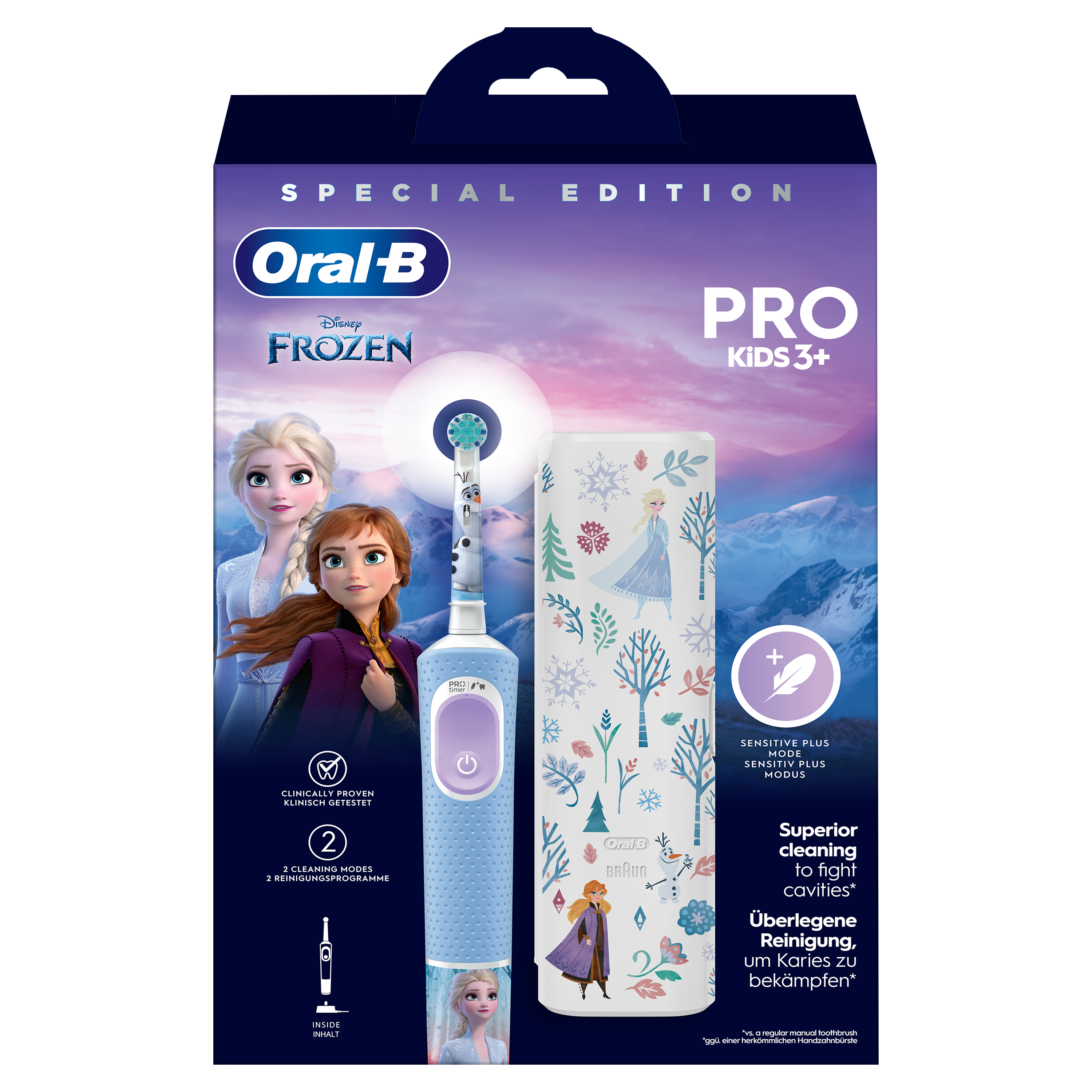 Oral-B Escova Elétrica Pro Kids 3 + Frozen Edição Especial