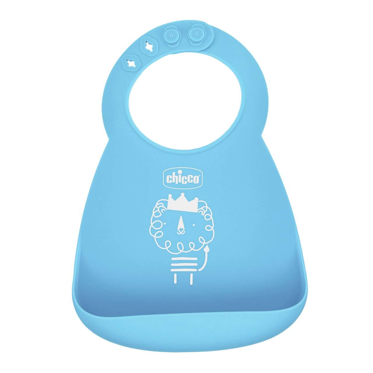 Chicco Babete Macio em Silicone Azul 6M+
