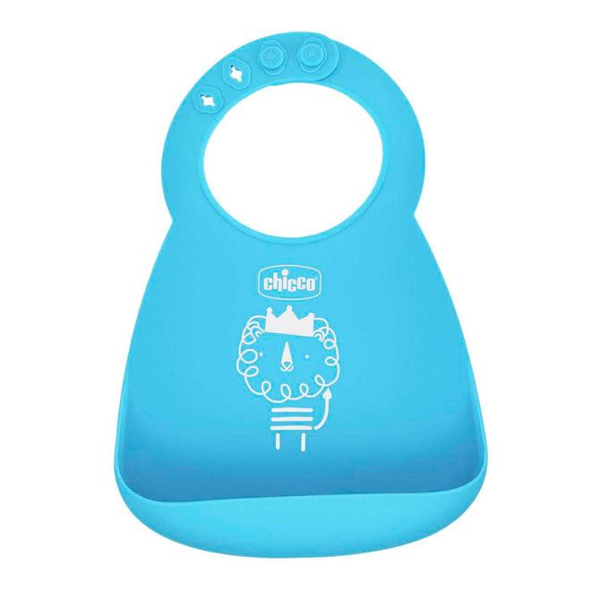 Chicco Babete Macio em Silicone Azul 6M+