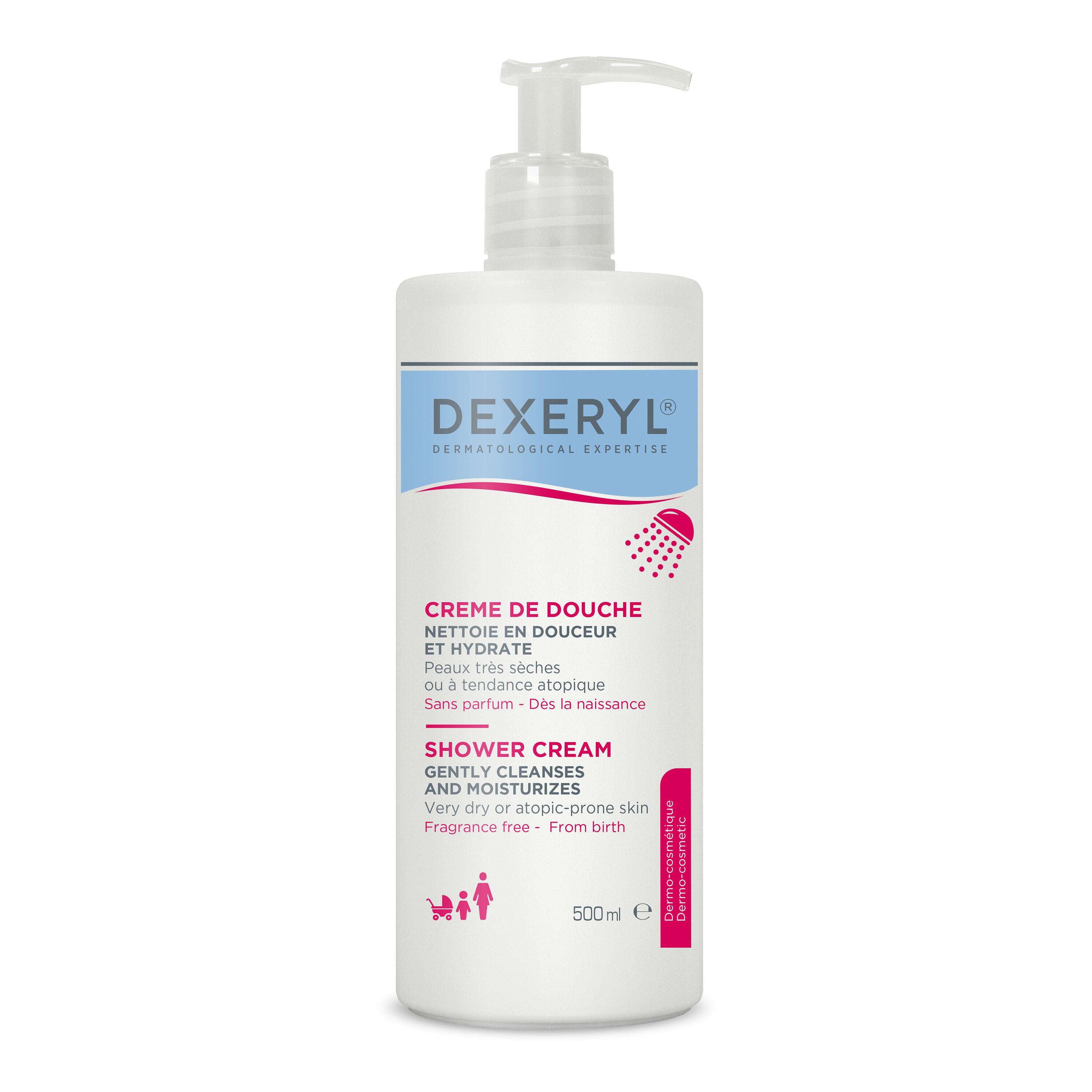 Dexeryl Creme de Duche Corpo e Rosto Pele Muito Seca e com tendência atópica 500 ml
