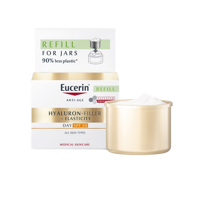 Eucerin Hyaluron Filler + Elasticity SPF30+ Creme de Dia Refill 50 mL