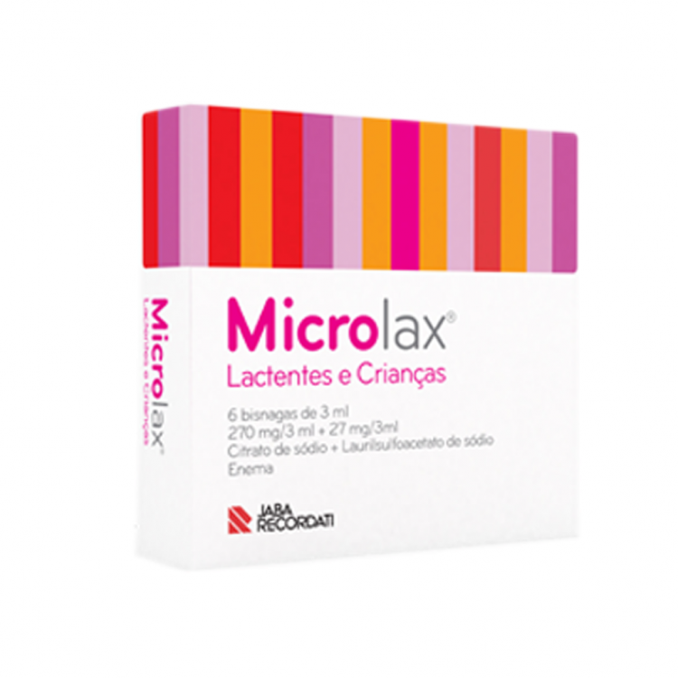 MICROLAX, 270/27 MG/3 ML X 6 ENEMA SOL TUBO CITRATO (SODIO)
