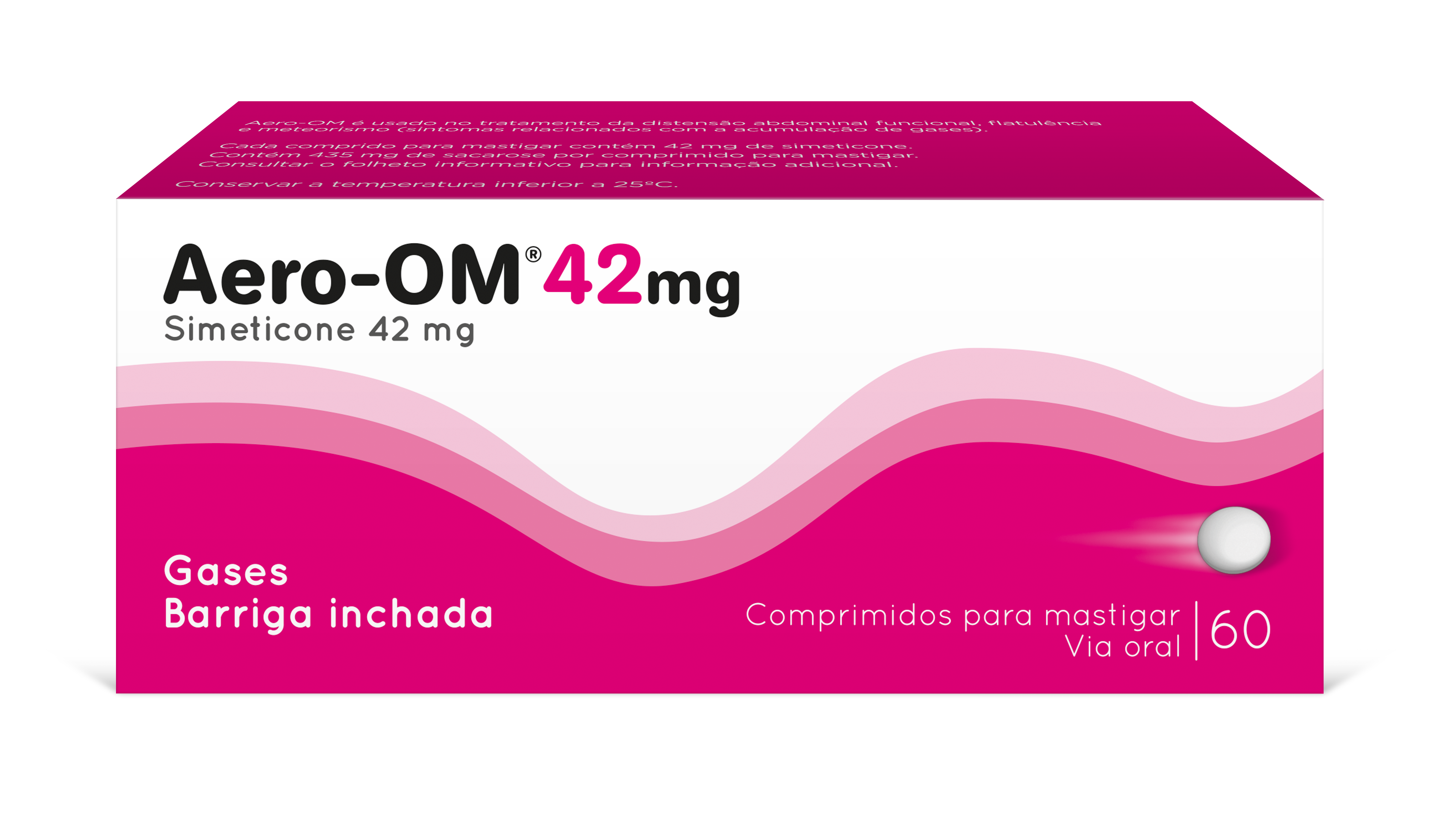 Aero-OM, 42 mg (x60 comprimidos mastigaveis)