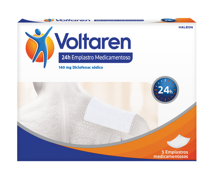 Voltaren 24H , 140 mg Saqueta 5 Unidade(s) Emplastro