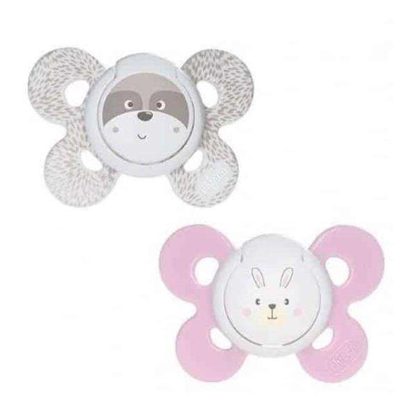 Chicco Chupeta Silicone Physio Comfort Rosa 0-6M 2unidades