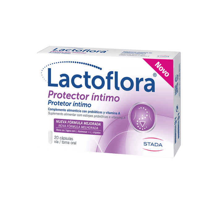 Lactoflora Protetor Íntimo 20 Cápsulas | Probióticos para Flora Vaginal Saudável
