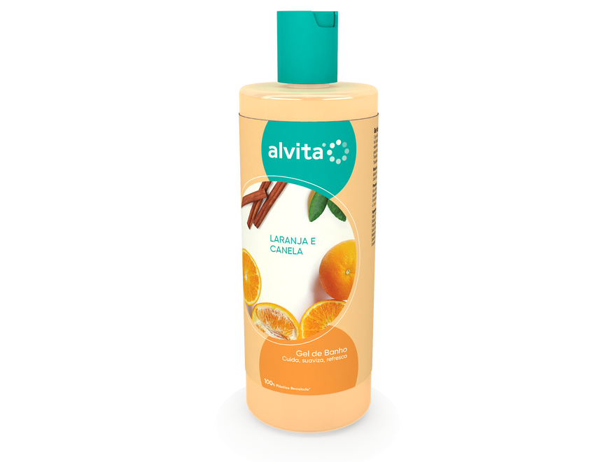 Alvita Gel de Banho Laranja e Canela 750ml