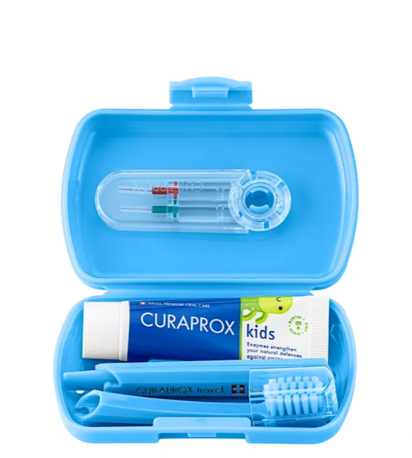 Curaprox Kids Kit Viagem Azul