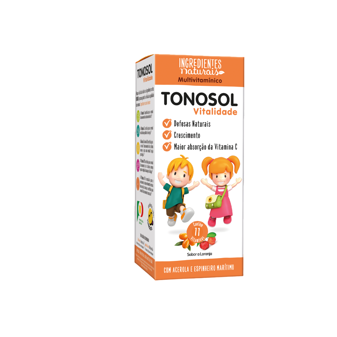 Tonosol Vitalidade 200ml - Sabor a laranja