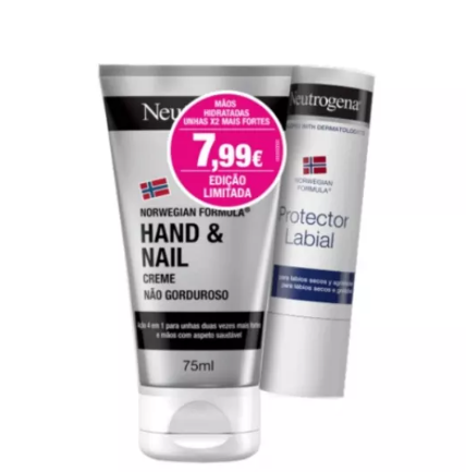 Neutrogena Creme Mãos & Unhas + Oferta Stick Labial