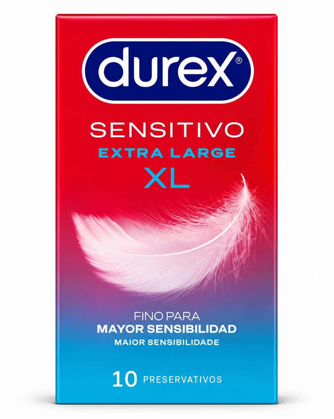 Durex Sensitivo Preservativos XL 10 Unidades