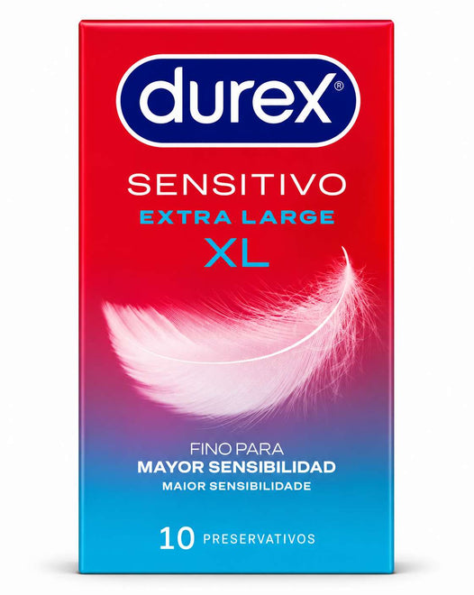 Durex Sensitivo Preservativos XL 10 Unidades