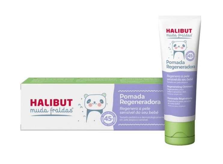 Halibut Muda Fralda Pomada Regeneradora 45%Zn - 50G