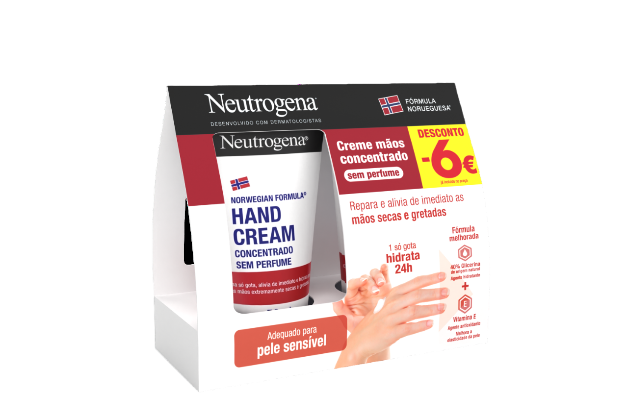 Neutrogena Mãos Creme Concentrado sem perfume 50ml x2 com desconto de 6€