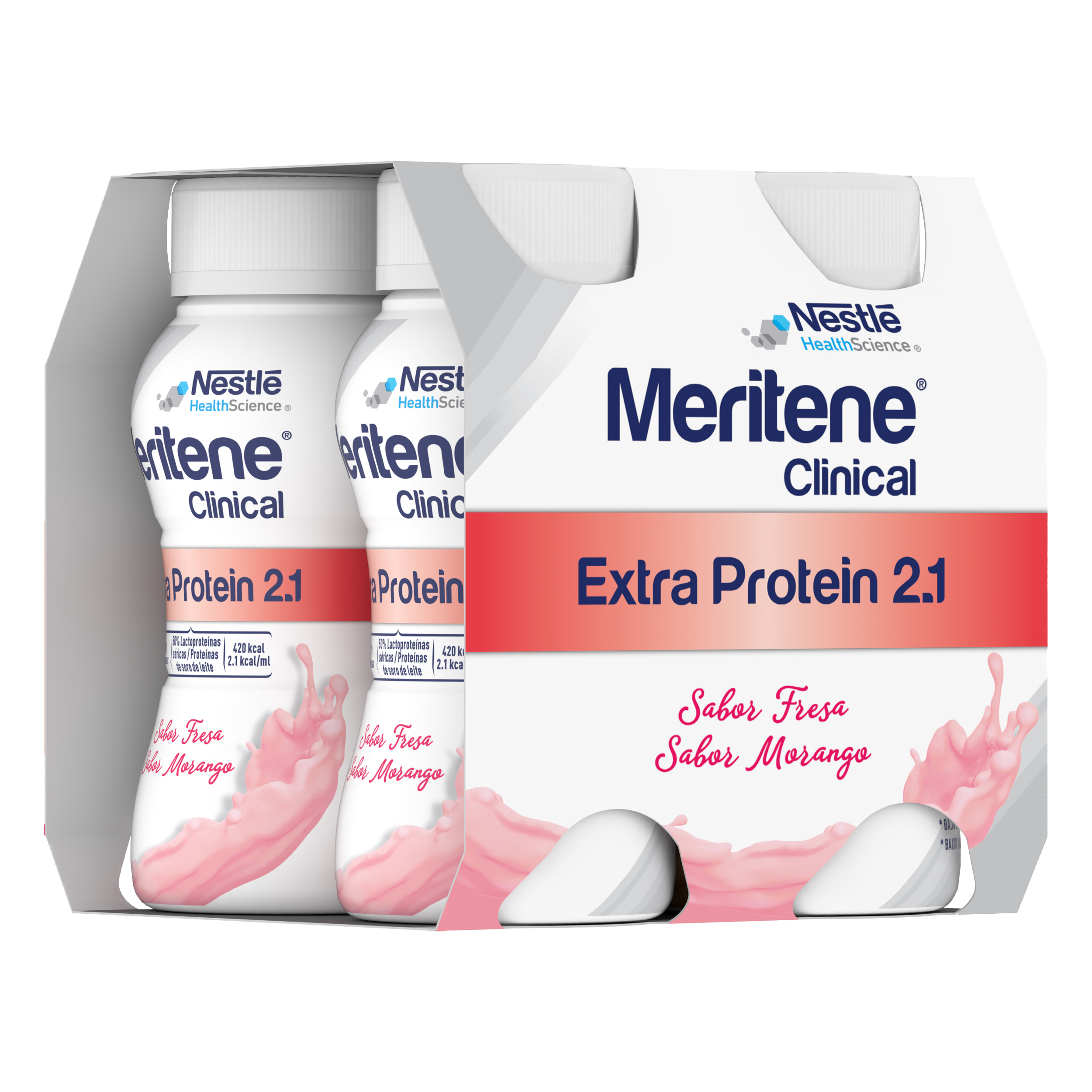 Meritene Clinical Extra Protein Morango 2.1 200ml x4