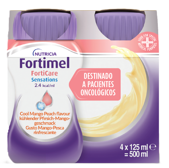 Fortimel Forticare Sensations Manga/Pêssego - 125ml (x4 unidades)