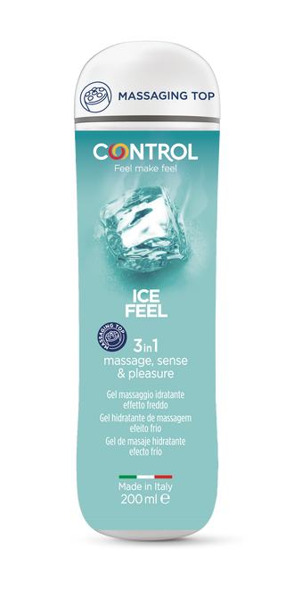 Control Gel Lubrificante de Massagem Ice Feel 3 em 1 200ml