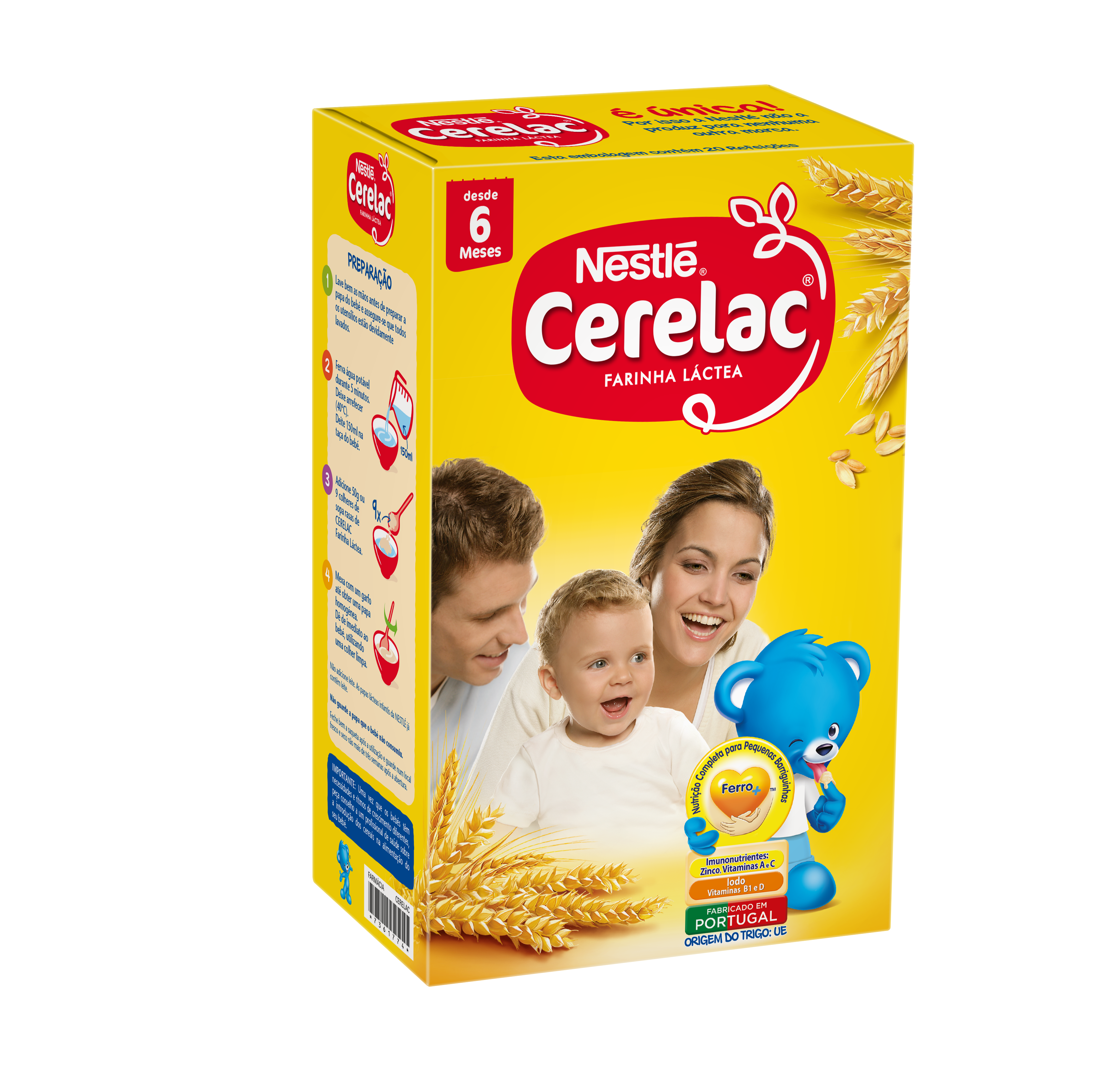 Nestlé Cerelac Farinha Láctea 6M+ 900g 
