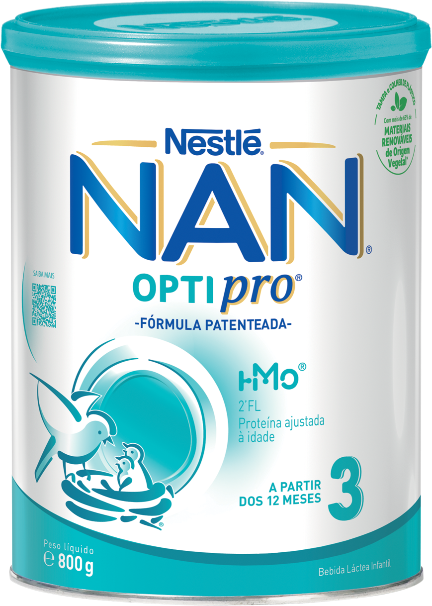 NAN Optipro 3 Leite em Pó Crescimento 800g 12M+