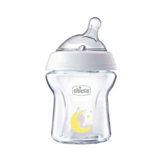 Chicco Biberão Nautral Feeling Vidro Fluxo Lento 150ml 0m+